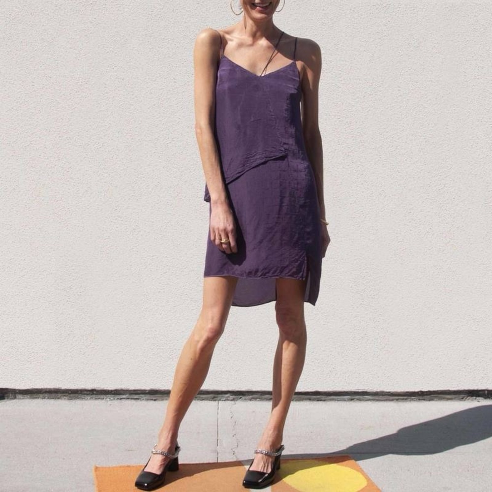 1017 ALYX 9SM LILY SLIP DRESS IN PURPLE
